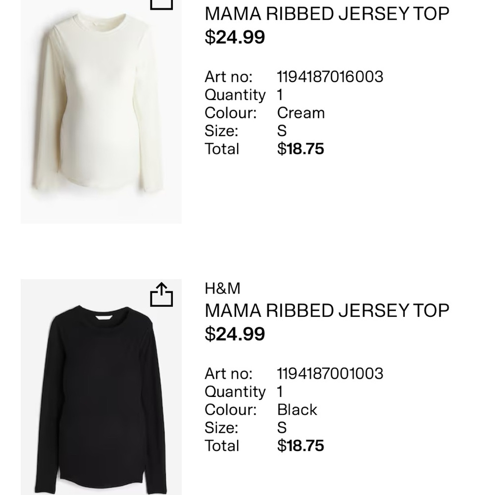H&M Maternity Top Bundle